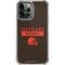 NFL Cleveland Browns Brown Performance Series iPhone 13 Pro Max Clear Case