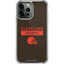 NFL Cleveland Browns Brown Performance Series iPhone 13 Pro Max Clear Case