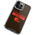 NFL Cleveland Browns Brown Performance Series iPhone 13 Pro Max Clear Case