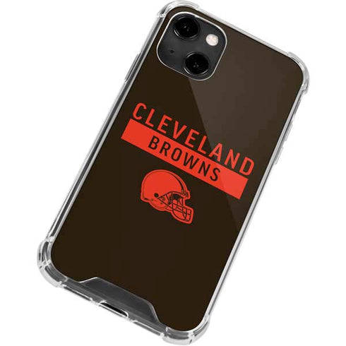 NFL Cleveland Browns Brown Performance Series iPhone 14 Clear Case