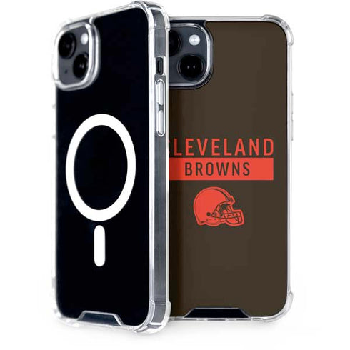 NFL Cleveland Browns Brown Performance Series iPhone 15 MagSafe Case