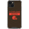 NFL Cleveland Browns Brown Performance Series iPhone 15 Plus Clear Case