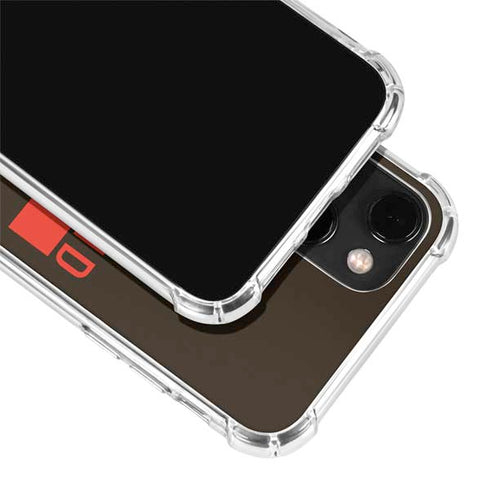 NFL Cleveland Browns Brown Performance Series iPhone 14 Plus Clear Case