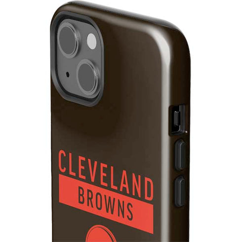NFL Cleveland Browns Brown Performance Series iPhone 15 Impact Case