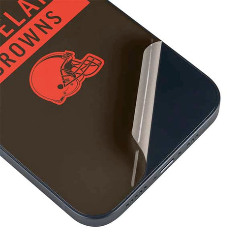 NFL Cleveland Browns Brown Performance Series iPhone 15 Plus Skin