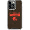 NFL Cleveland Browns Brown Performance Series iPhone 15 Pro Clear Case