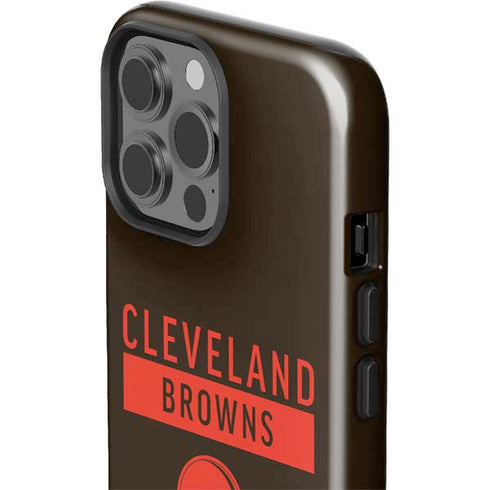 NFL Cleveland Browns Brown Performance Series iPhone 15 Pro Max Impact Case