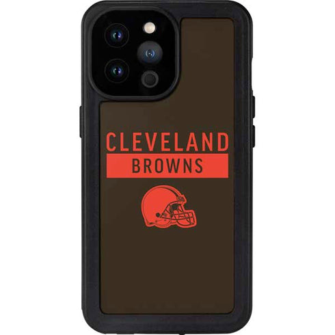 NFL Cleveland Browns Brown Performance Series iPhone 14 Pro Max Waterproof Case