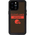 NFL Cleveland Browns Brown Performance Series iPhone 14 Pro Max Waterproof Case