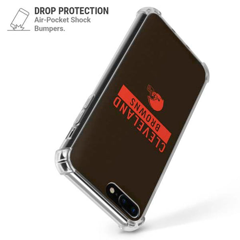 NFL Cleveland Browns Brown Performance Series iPhone 7/8 Plus Clear Case
