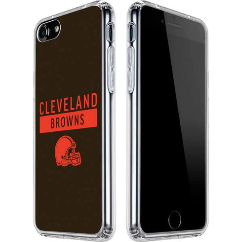 NFL Cleveland Browns Brown Performance Series iPhone SE (2nd & 3rd Gen) Clear Case