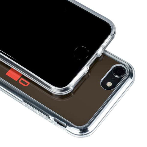 NFL Cleveland Browns Brown Performance Series iPhone SE (2nd & 3rd Gen) Clear Case