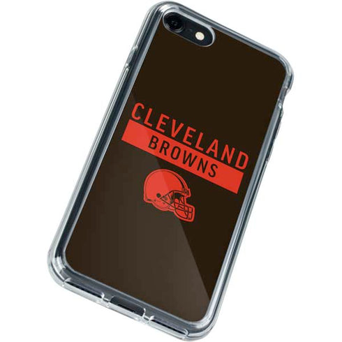 NFL Cleveland Browns Brown Performance Series iPhone SE (2nd & 3rd Gen) Clear Case