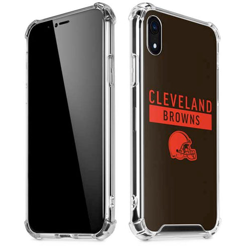 NFL Cleveland Browns Brown Performance Series iPhone XR Clear Case