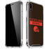 NFL Cleveland Browns Brown Performance Series iPhone XR Clear Case