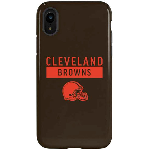 NFL Cleveland Browns Brown Performance Series iPhone XR Pro Case