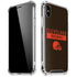 NFL Cleveland Browns Brown Performance Series iPhone XS Max Clear Case