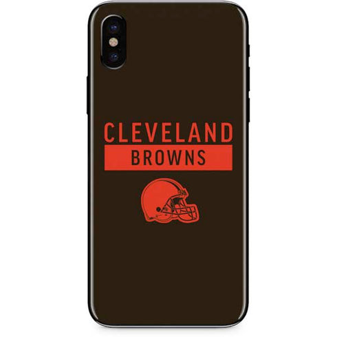 NFL Cleveland Browns Brown Performance Series iPhone XS Max Skin