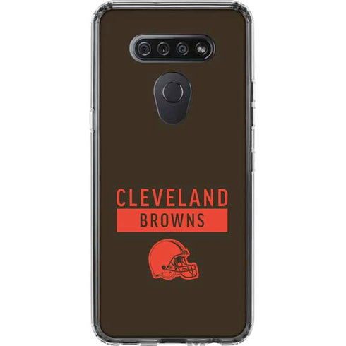 NFL Cleveland Browns Brown Performance Series LG K51/Q51 Clear Case
