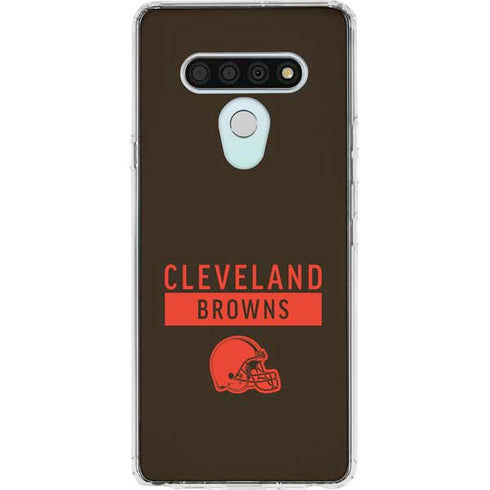 NFL Cleveland Browns Brown Performance Series LG Stylo 6 Clear Case
