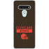 NFL Cleveland Browns Brown Performance Series LG Stylo 6 Clear Case