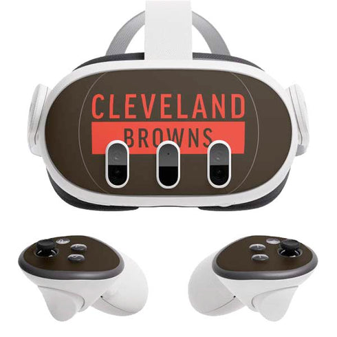 NFL Cleveland Browns Brown Performance Series Meta Quest 3 Skin