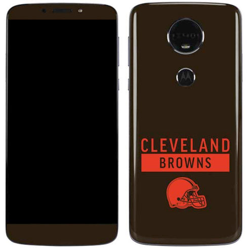 NFL Cleveland Browns Brown Performance Series Moto E5 Plus Skin