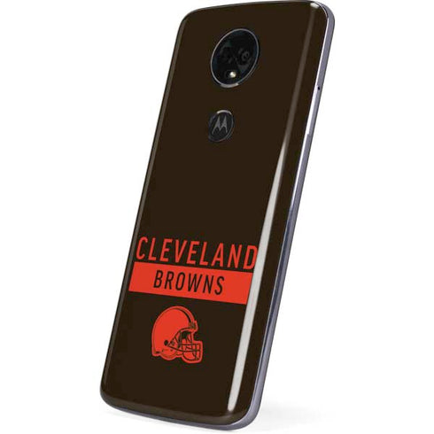 NFL Cleveland Browns Brown Performance Series Moto E5 Plus Skin
