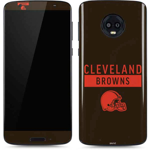 NFL Cleveland Browns Brown Performance Series Moto G6 Skin