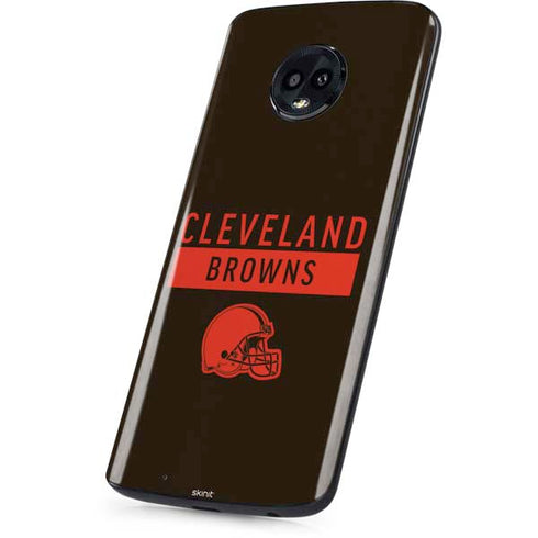 NFL Cleveland Browns Brown Performance Series Moto G6 Skin