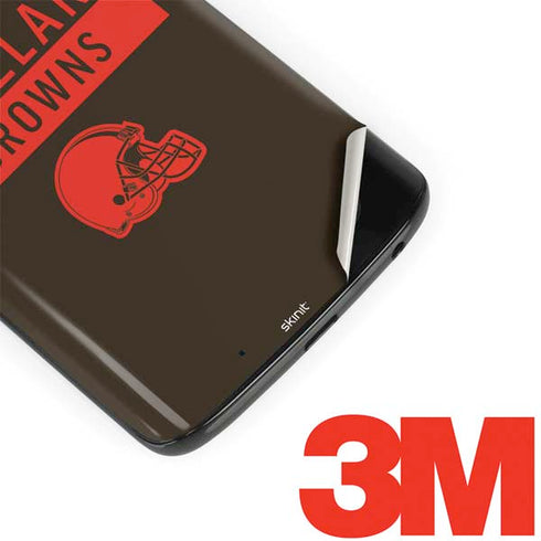 NFL Cleveland Browns Brown Performance Series Moto G6 Skin