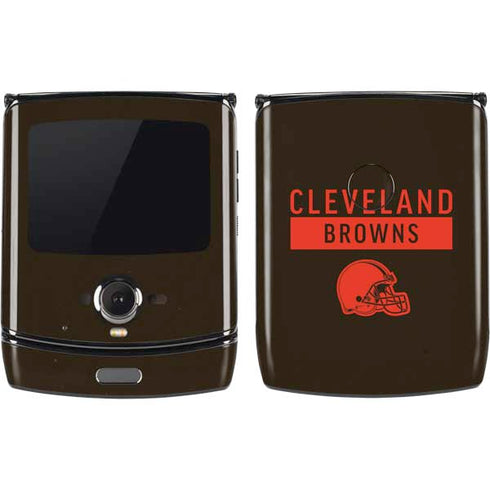 NFL Cleveland Browns Brown Performance Series Motorola RAZR Skin