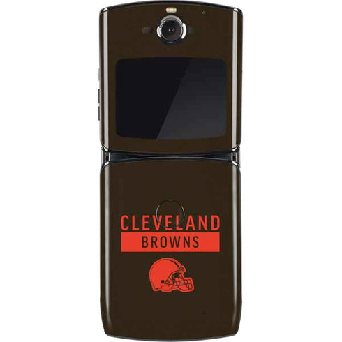 NFL Cleveland Browns Brown Performance Series Motorola RAZR Skin