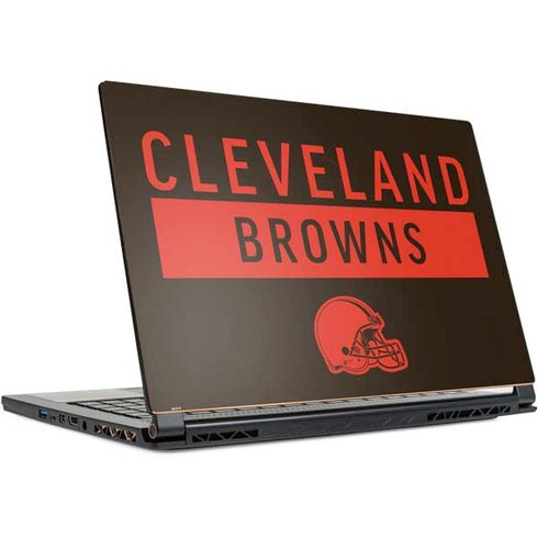 NFL Cleveland Browns Brown Performance Series MSI GS65 Stealth Laptop Skin