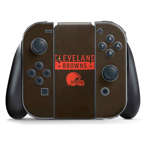 NFL Cleveland Browns Brown Performance Series Nintendo Switch (2017-2021) Joy-Con Controller Skin