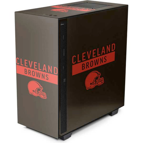 NFL Cleveland Browns Brown Performance Series NZXT H510 Compact ATX Mid-Tower Case Skin