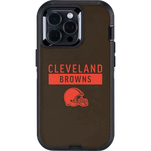 NFL Cleveland Browns Brown Performance Series Otterbox Defender iPhone Skin