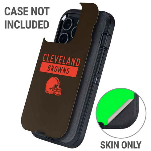 NFL Cleveland Browns Brown Performance Series Otterbox Defender iPhone Skin