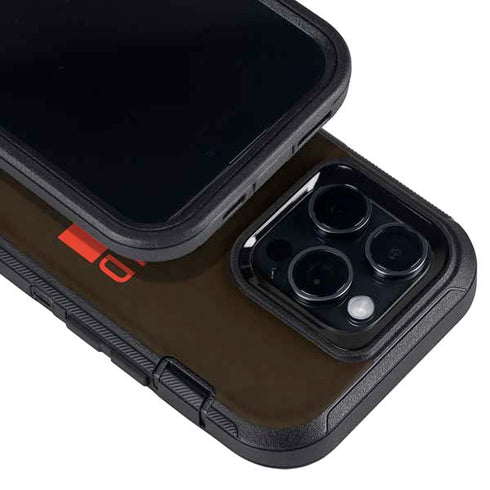 NFL Cleveland Browns Brown Performance Series Otterbox Defender iPhone Skin
