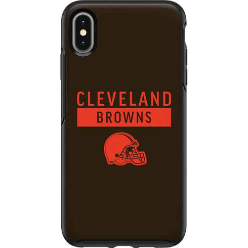 NFL Cleveland Browns Brown Performance Series Otterbox Symmetry iPhone Skin