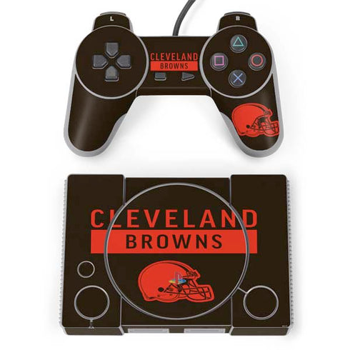 NFL Cleveland Browns Brown Performance Series PlayStation Classic Bundle Skin