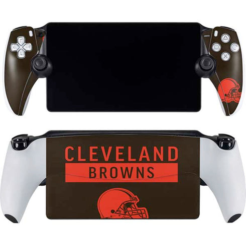 NFL Cleveland Browns Brown Performance Series PlayStation Portal Remote Player Skin