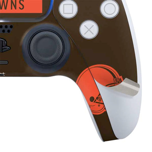 NFL Cleveland Browns Brown Performance Series PS5 Slim Digital Edition Bundle Skin