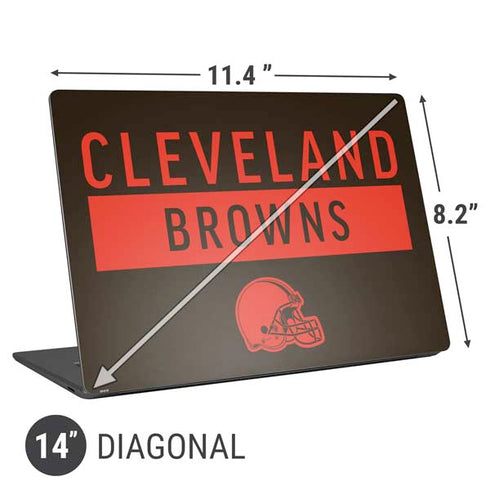 NFL Cleveland Browns Brown Performance Series Universal Laptop 14in (11.4 x 8.2in) Skin