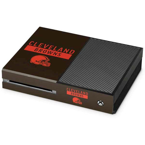 NFL Cleveland Browns Brown Performance Series Xbox One Console Skin