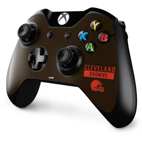 NFL Cleveland Browns Brown Performance Series Xbox One Controller Skin