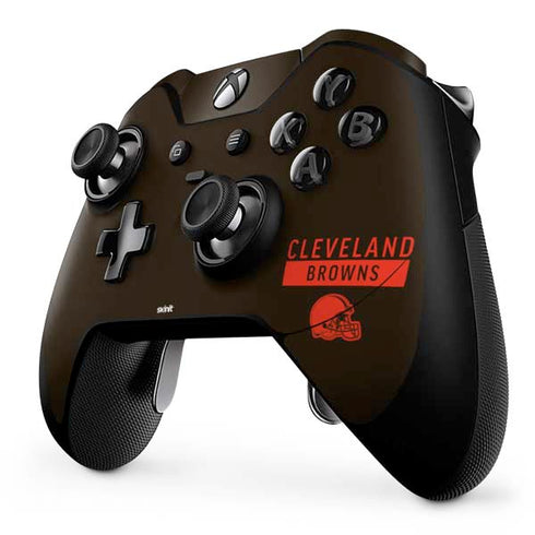 NFL Cleveland Browns Brown Performance Series Xbox One Elite Controller Skin