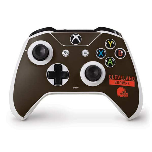 NFL Cleveland Browns Brown Performance Series Xbox One S Controller Skin
