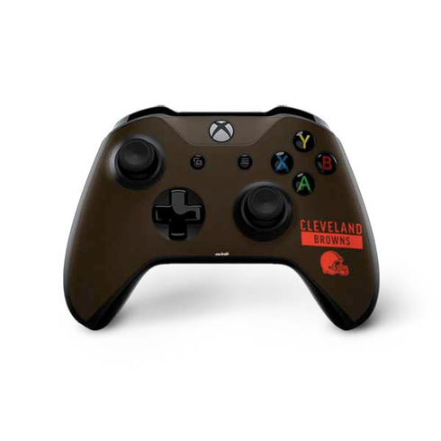 NFL Cleveland Browns Brown Performance Series Xbox One X Bundle Skin