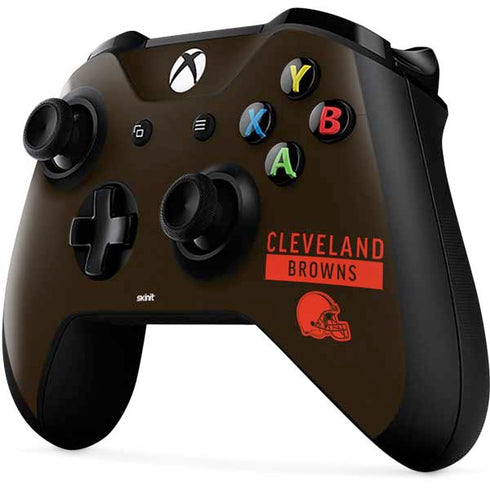 NFL Cleveland Browns Brown Performance Series Xbox One X Controller Skin